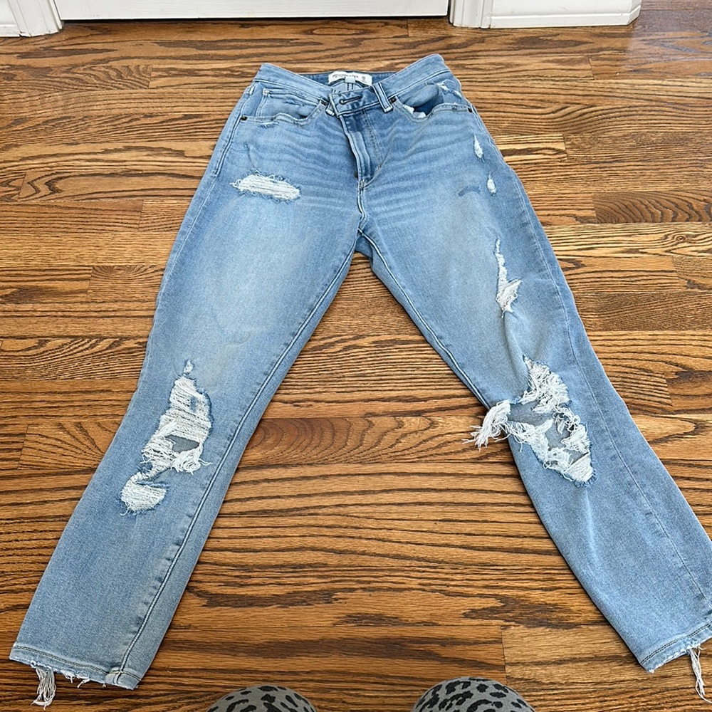 Abercrombie & Fitch 26/2s Curve Love Super Skinny Ankle High Rise